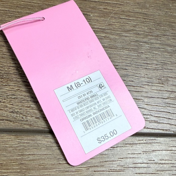 Stoney Clover Lane X Target One-Piece Swimsuit, Ribbed, White, NWT Size Medium - Picture 5 of 10